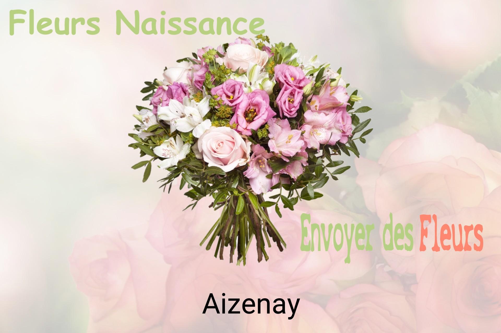Bouquet de fleurs de naissance livré à Aizenay