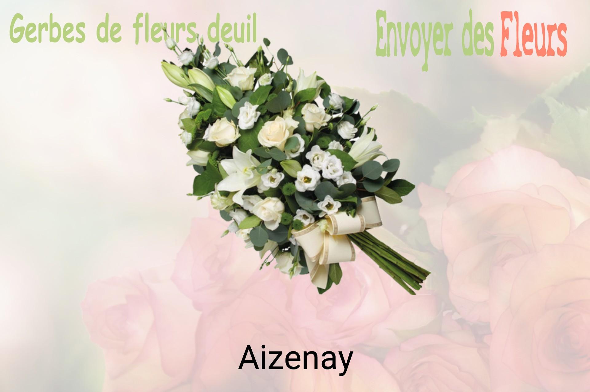 Gerbe de fleurs de deuil livrée à Aizenay